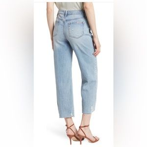 Joe’s jeans high rise cropped straight leg. Distressed at the bottom